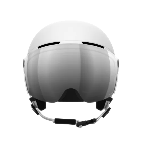 POC Obex Visor Ski Helmet - Hydrogen White/Clarity Universal/Partly Sunny/Silver